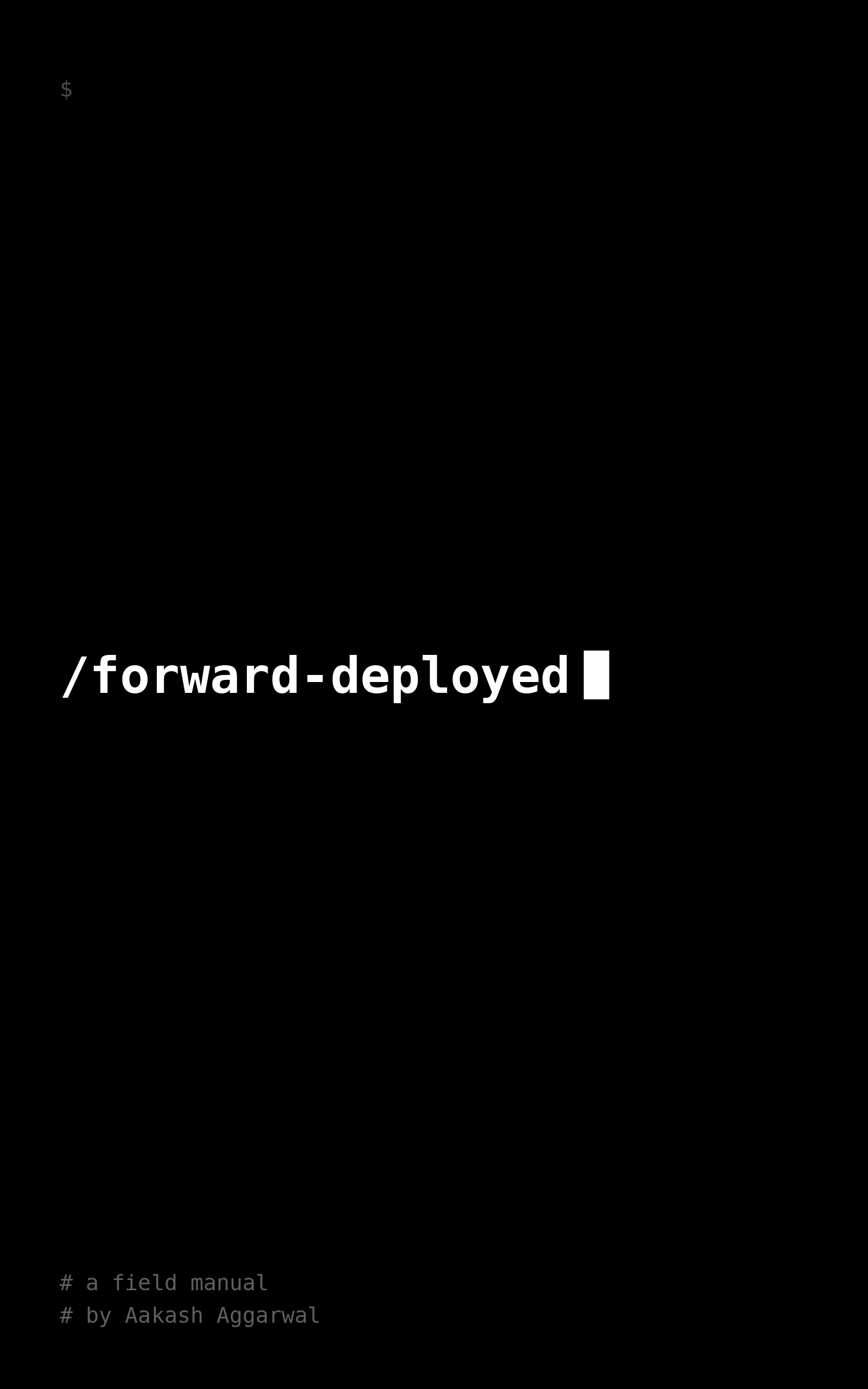 Cover of Forward-deployed